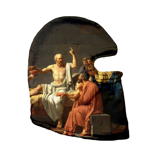 "The Death of Socrates" Plush Velvet Balaclava